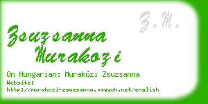 zsuzsanna murakozi business card