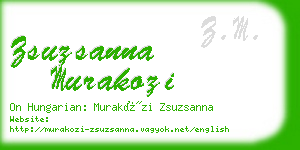 zsuzsanna murakozi business card